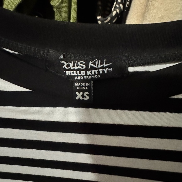 Hello Kitty x Dollskill Striped Long Sleeve Dress with Suspenders - Picture 6 of 6